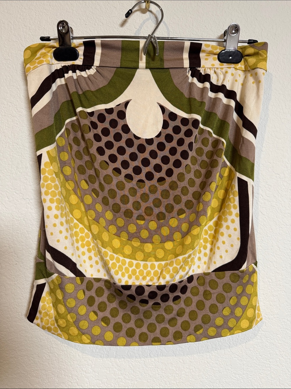 Trina Turk Silk Y2k Retro Tube Top